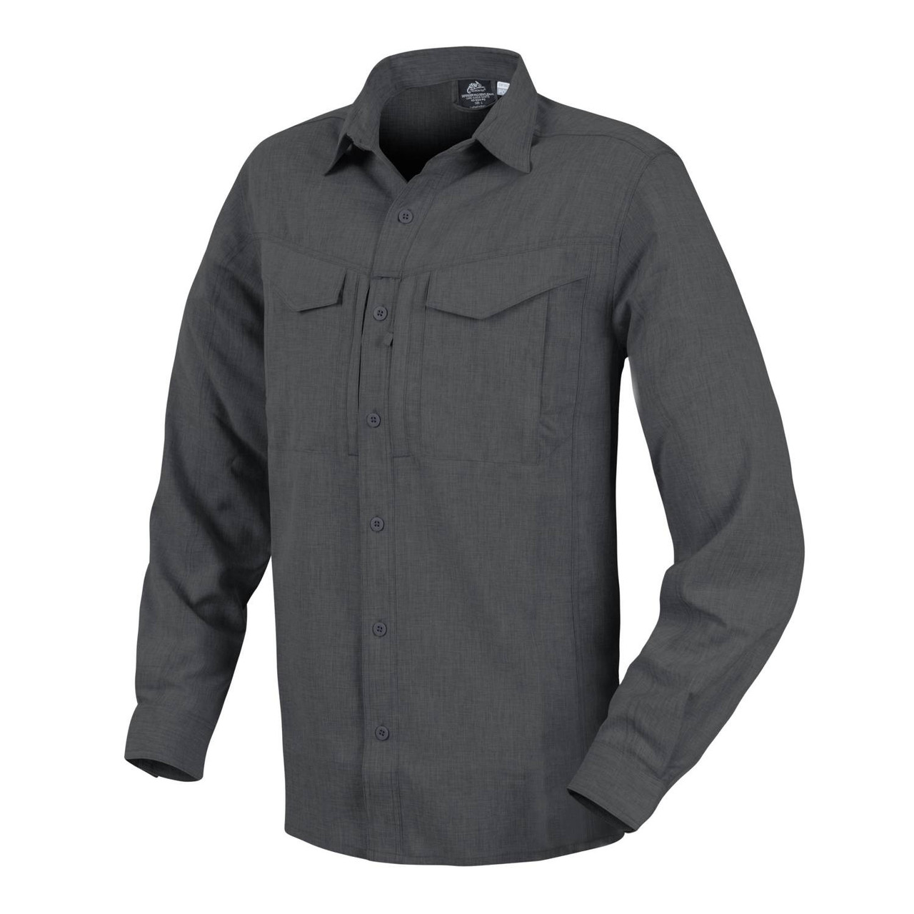 Сорочка з довгим рукавом Helikon-Tex® DEFENDER Mk2 Gentleman Shirt® - Black/Grey Melange