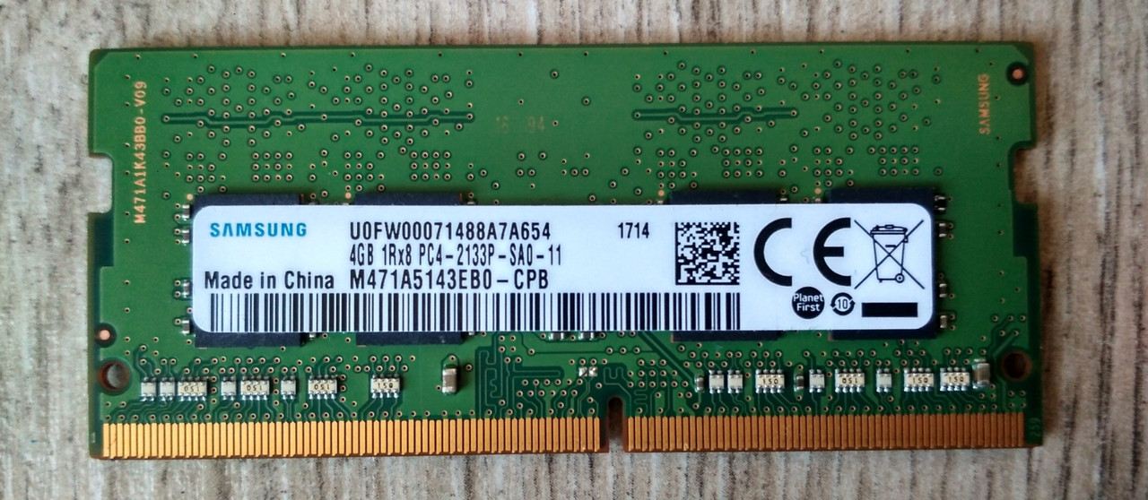 Для ноутбука 4GB DDR4-2133P Samsung PC4-17000S 1Rx8 RAM Оперативна пам'ять ДДР4, фото 1