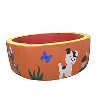 Сухий басейн круглий з аплікацією 150х40 см TIA-SPORT