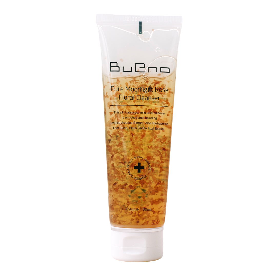 Гель для вмивання з пелюстками троянд BUENO Pure Moonlight Rose Floral cleanser, фото 1