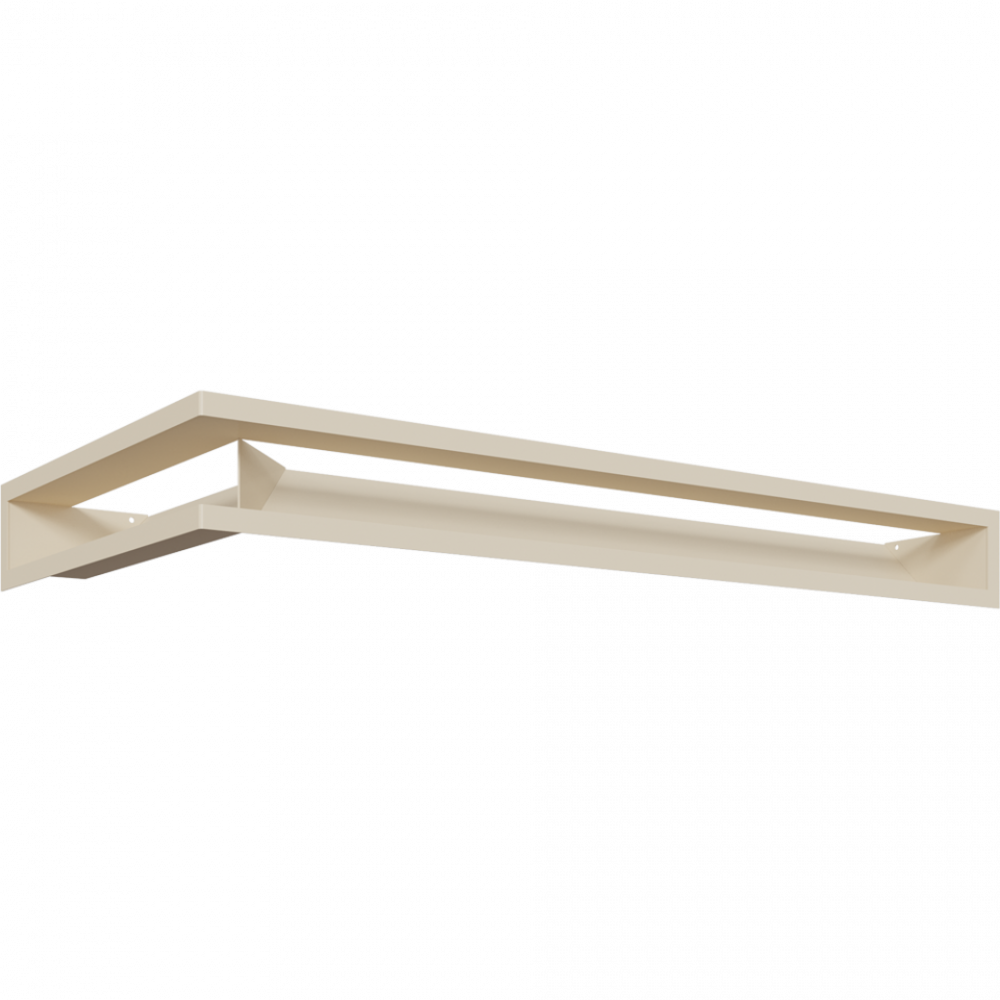 Люфт SF кутовий правий кремовий 40x80x9