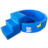 Сухий басейн круглий із гіркою 150х40 см TIA-SPORT, фото 2