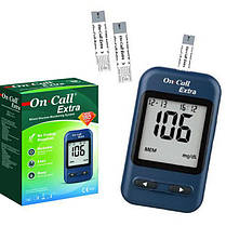 Глюкометр On Call Extra (Онкол Екстра)+60 тест-смужок, фото 5