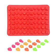 Силіконова форма для желейних цукерок MagicKitchen Фрукти №239 червона, фото 4