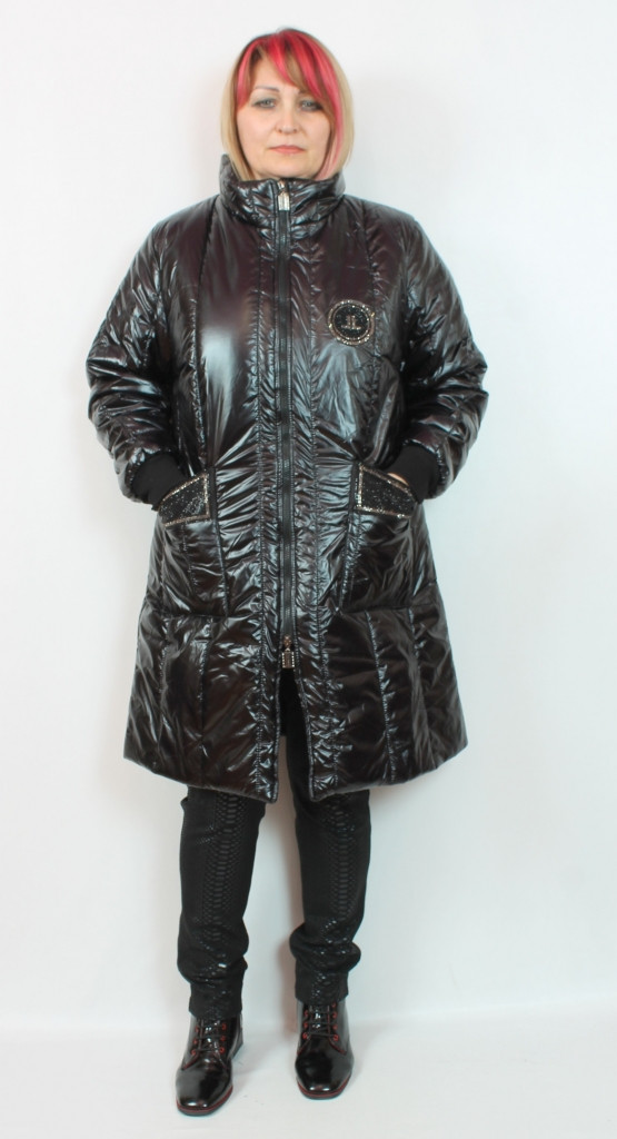 Стильна молодіжна куртка Luizza (Туреччина), прикрашена стразами рр 50-58