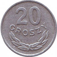 Монета 20 грошів. 1957-85 рік, Польща. (В)