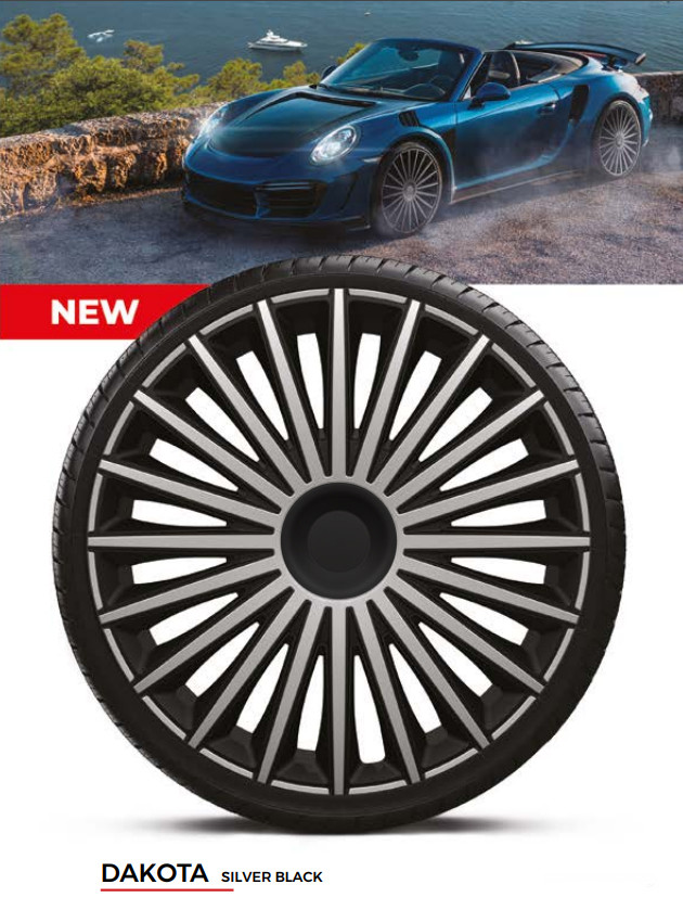 Ковпаки колісні Dakota Silver&Black R16