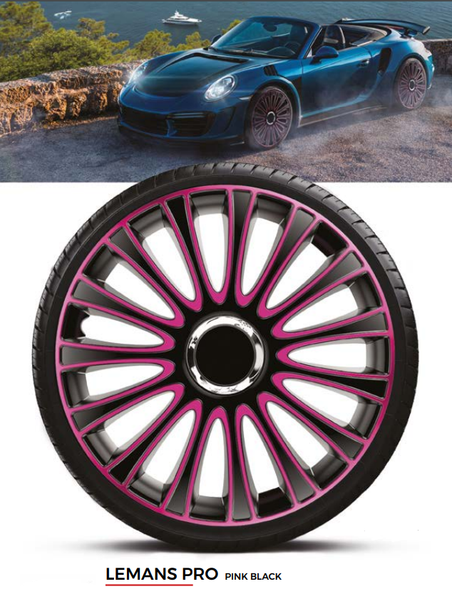 Ковпаки колісні Lemans Pro Pink Black R13