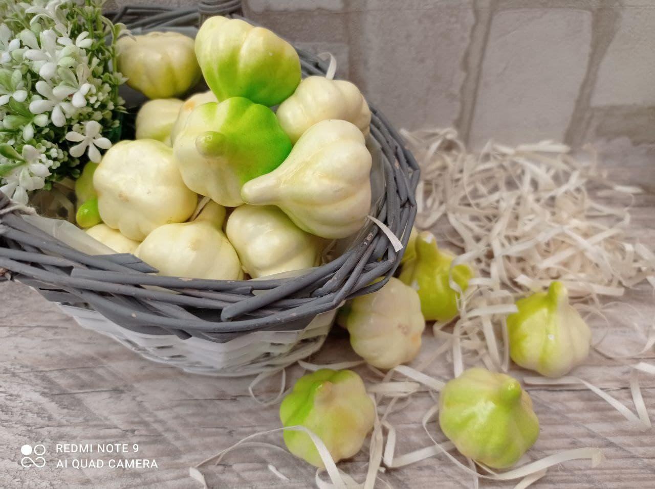 Головки часнику - муляж з пінопласту, h-4 см 6 шт\уп