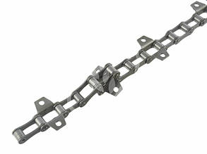 Ланцюг похилої камери S51 (планка через 3 вуха) комбайнів John Deere