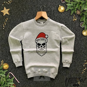 Новорічний світшот | кофта з логотипом bad santa