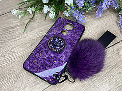 Чохол з попсокетом Xiaomi Redmi Note 9 (фіолетовий)