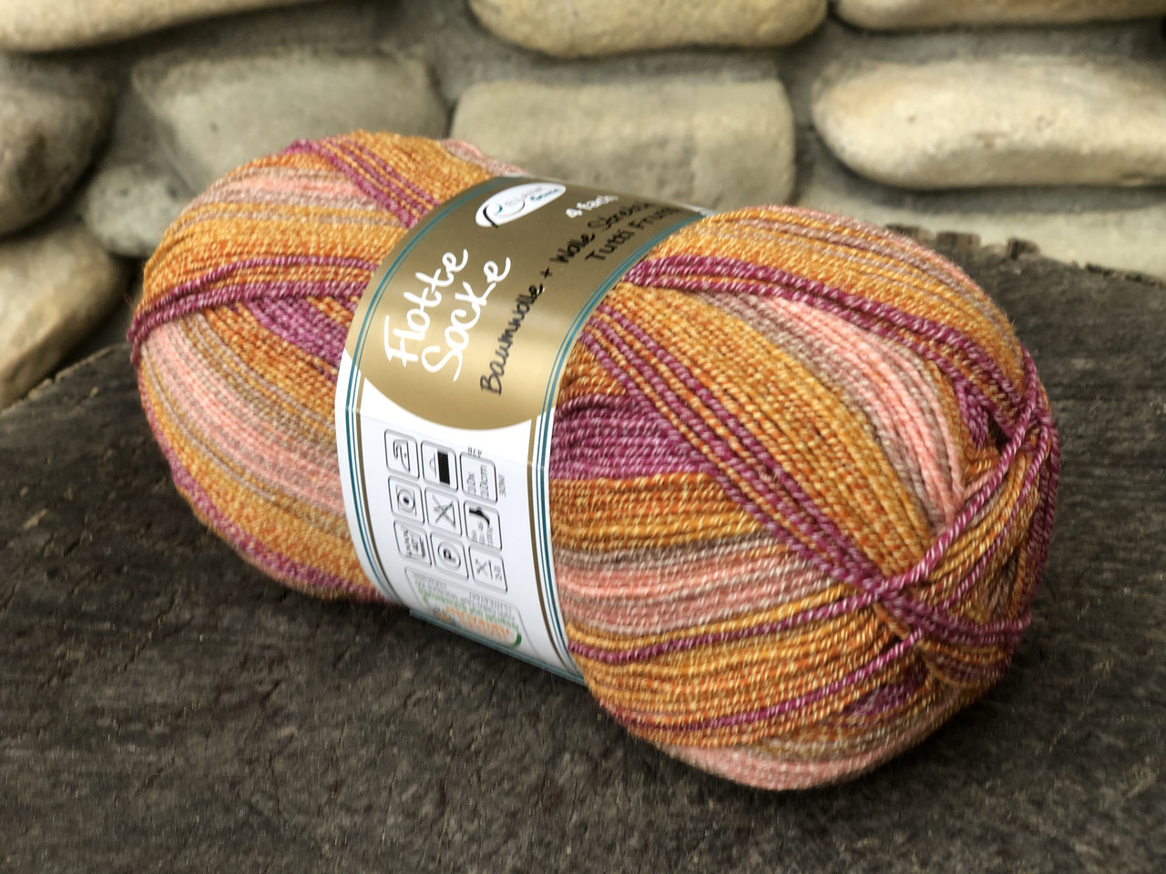 Носкова пряжа Flotte Socke Baumwolle Stretch Tutti Frutti