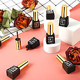 Набір гель лаків базових кольорових різних для манікюру об'ємом 8 мл, комплект (6 шт), фото 2