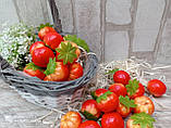 Штучні помідорчики з пінопласта d-3.5см, 6 шт\уп., 25/20 (ціна за 1 шт.+5 грн.), фото 2