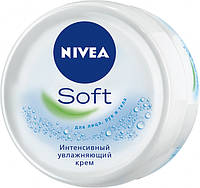 Крем Nivea Soft интенсивно увлажняющий для лица, рук и тела с маслом жожоба и витамином Е 100 мл
