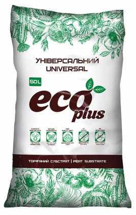 Торф'яний субстрат універсальний ECO PLUS, 50 л, фото 1