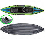Байдарка Intex 68306 Challenger K2 надувна 351 х 76 см, двомісна, весла, насос, фото 3