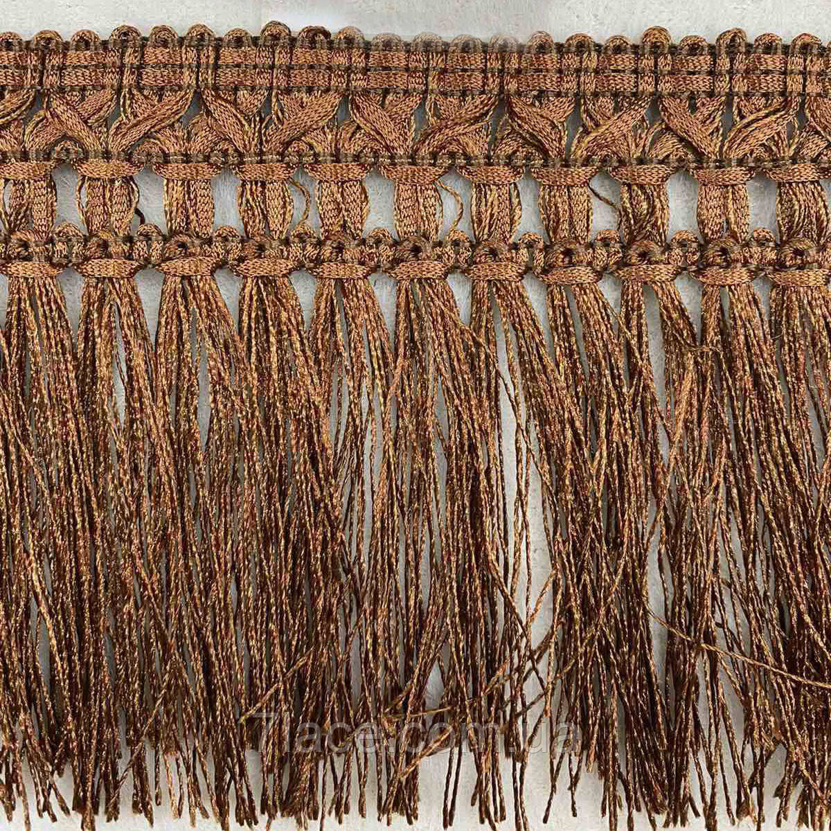 Бахрома для штор/колір світло-коричневий/ширина 12 см/ моток 15 м, фото 1