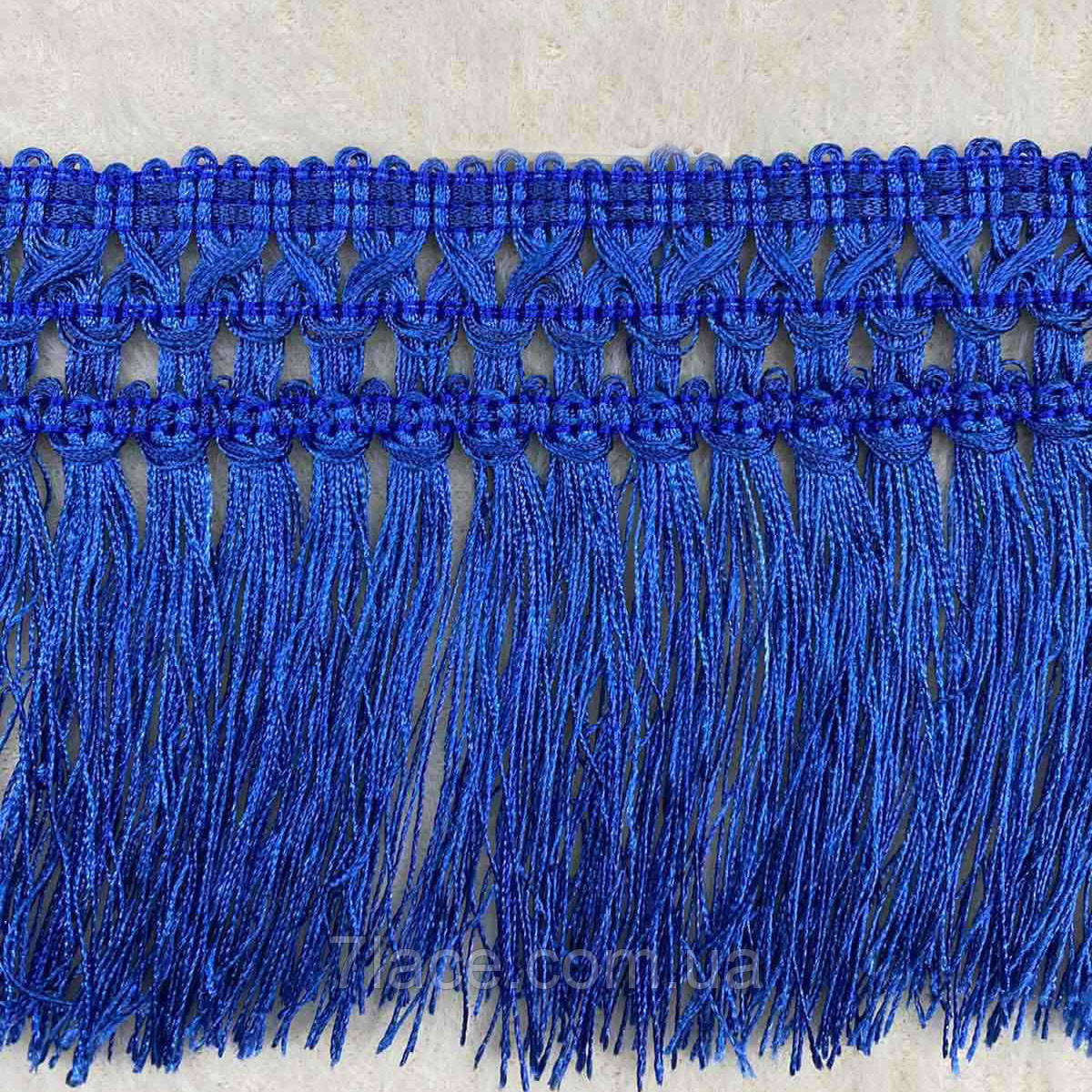 Бахрома для штор/колір синій/ширина 12 см/моток 15 м, фото 1