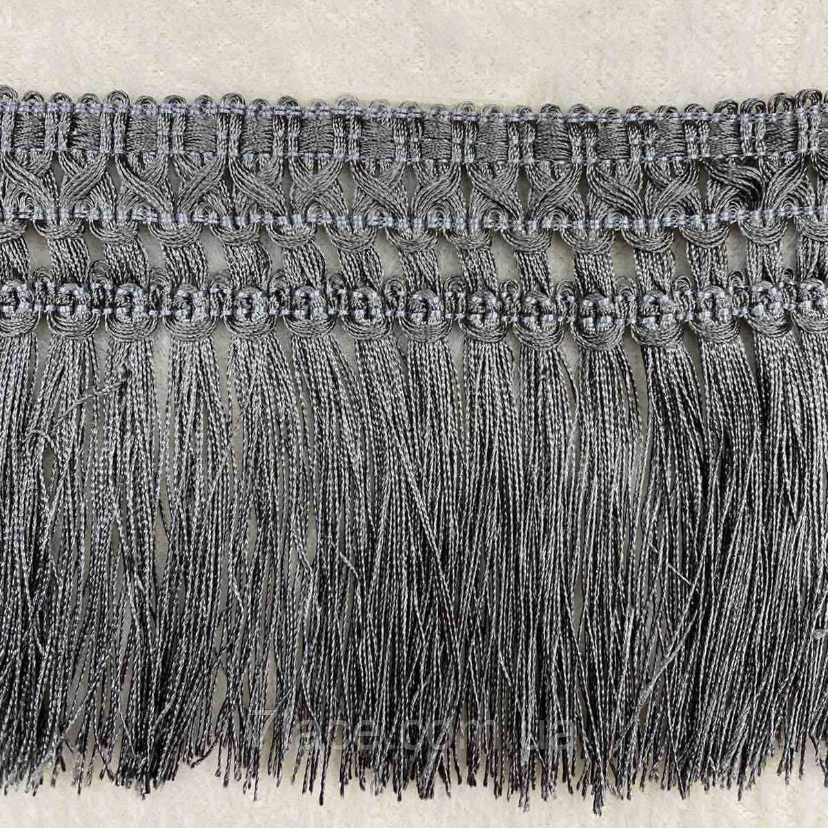 Бахрома для штор/колір сірий/ширина 12 см/моток 15 м, фото 1