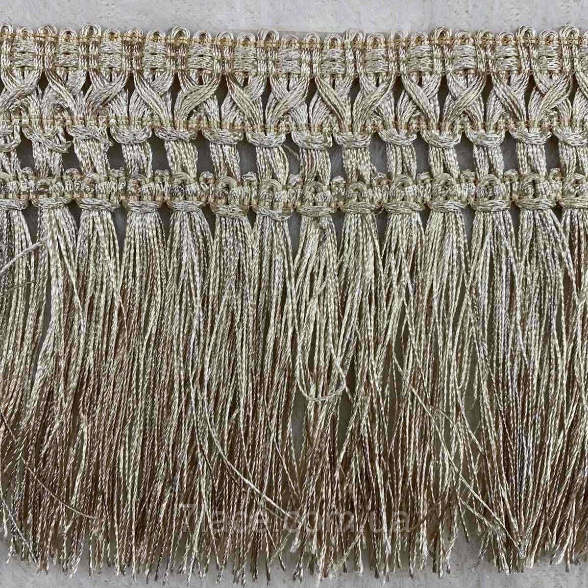 Бахрома для штор/колір бежевий/ширина 12 см/моток 15 м, фото 1