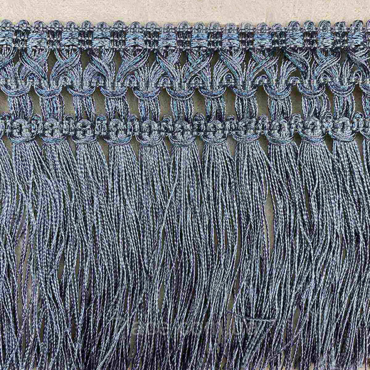 Бахрома для штор/колір сіро-блакитний/ширина 12 см/мочок 15 м, фото 1