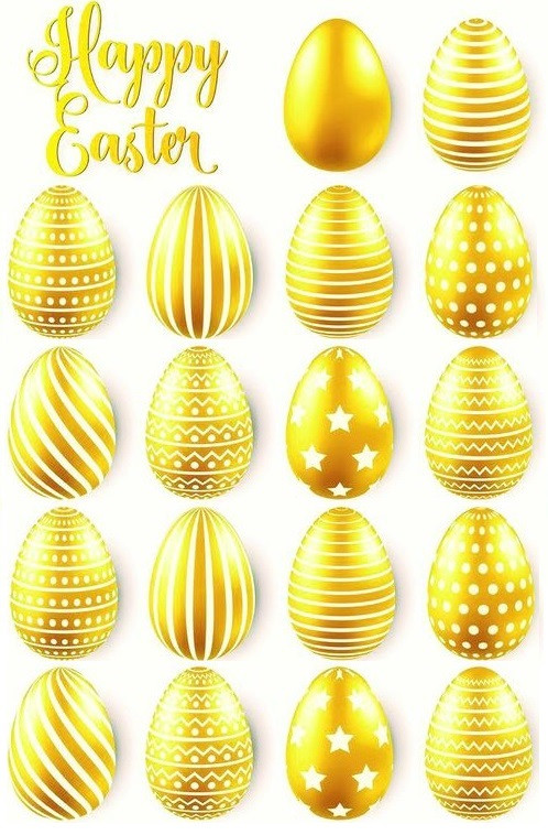 Вафельна картинка Великодні яйця <unk> Їстівні картинки Яйця різні <unk> Великодня яйце картинки Формат А4