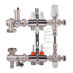 Колекторна група для теплої підлоги із розходоміром ICMA A1K013APG06 на 2 виходів 78688