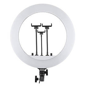 Кільцева світлодіодна LED лампа RIAS RL-14 36см на 3 держателя з пультом ДУ і чохлом (4_00544)