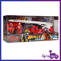Набор спасателей Пожарные F119-34 (пожарная машина, лодка, фигурки и аксессуары)