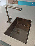 Кухонна мийка Platinum Handmade 5843 HD-D002 під стільницю 3.0/0.8, фото 3