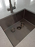 Кухонна мийка Platinum Handmade 5843 HD-D002 під стільницю 3.0/0.8, фото 4