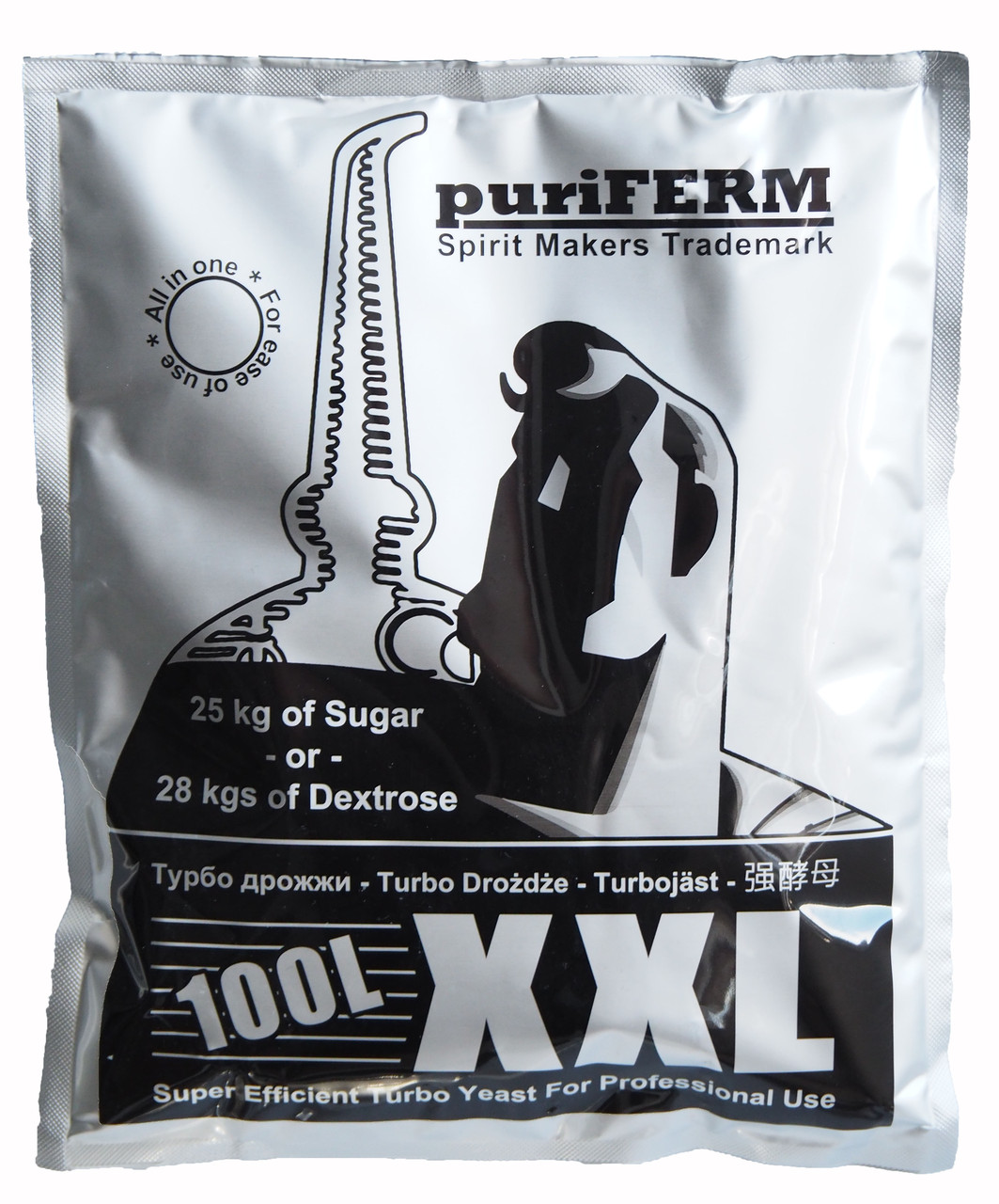 Сухі дріжджі Puriferm XXL 100 літрів