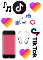 Вафельні картинки Tik Tok 1