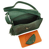 Бохо-сумка "Лілу" смарагд, фото 4