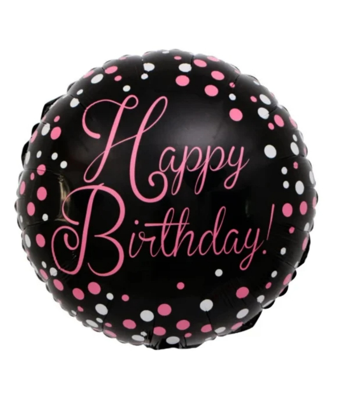 Фольгований куля з гелієм коло 45см "Happy Birthday"