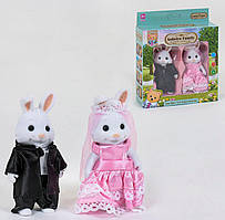 Набор зайчиков Счастливая семья флоксовые животные, 2 шт в коробке