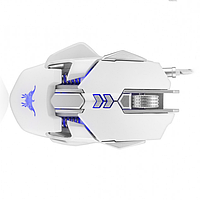 Мышь проводная игровая с подсветкой Onikuma CombatWing CW50 White