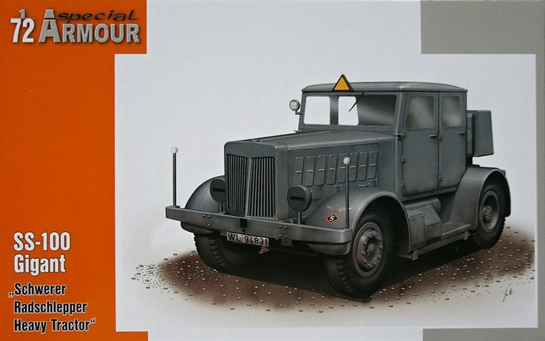 Пластикова модель 1/72 Special Armour 72001 німецький тягач SS-100 Gigant Schwerer Radschlepper/ Heavy Tractor
