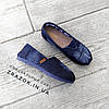 Джинсові сліпони мокасини жіночі сині блакитні тканинні літні легені, фото 7