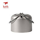 Чайник титановий Keith Titanium 1500 мл туристичний зі складними ручками для кемпінгу походу та туризму, фото 3