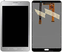 Дисплей для Samsung Galaxy Tab A 7.0 T285 LTE, модуль в сборе (экран и сенсор), серебристый, оригинал