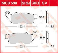 Мотоколодки TRW MCB598SV аналог BREMBO 07HO30 ,Ferodo FDB570, Braking 716CM55, EBC FA142 SBS 727, фото 4