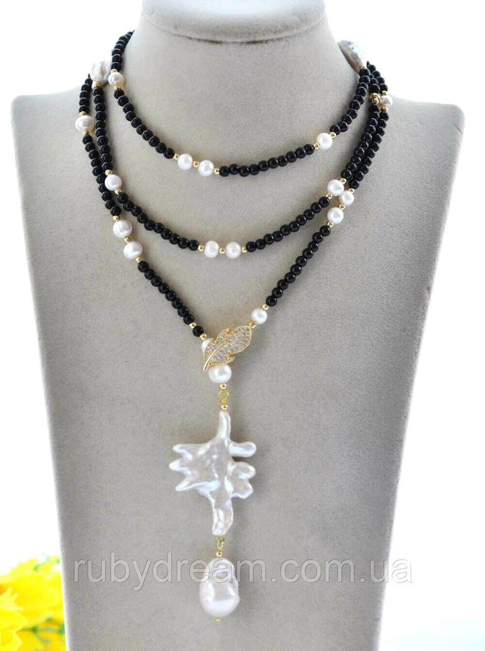 Колье/ Бусы-трансформер Из Натурального Жемчуга Барокко (барочный ...