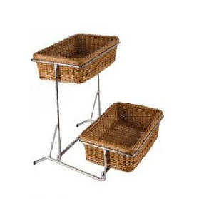 Підставка фуршетна дворівнева під кошики 520х410х350 мм