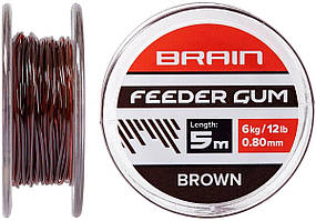 Фідер Гам Brain Feeder Gum 0,6мм 4кг 5м коричневий