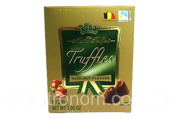 Цукерки трюфелі фундук Маітре Maitre Fruffaut hazelnut 200g 15шт/ящ (Код: 00-00003536), фото 1