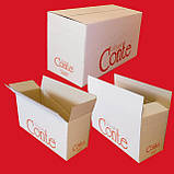 Гофроящик 750х550х350 з білого картону, фото 2