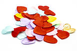 Хлопавка 25 см, пневматична, різнокольорові тканинні сердечка (400621-1), фото 3